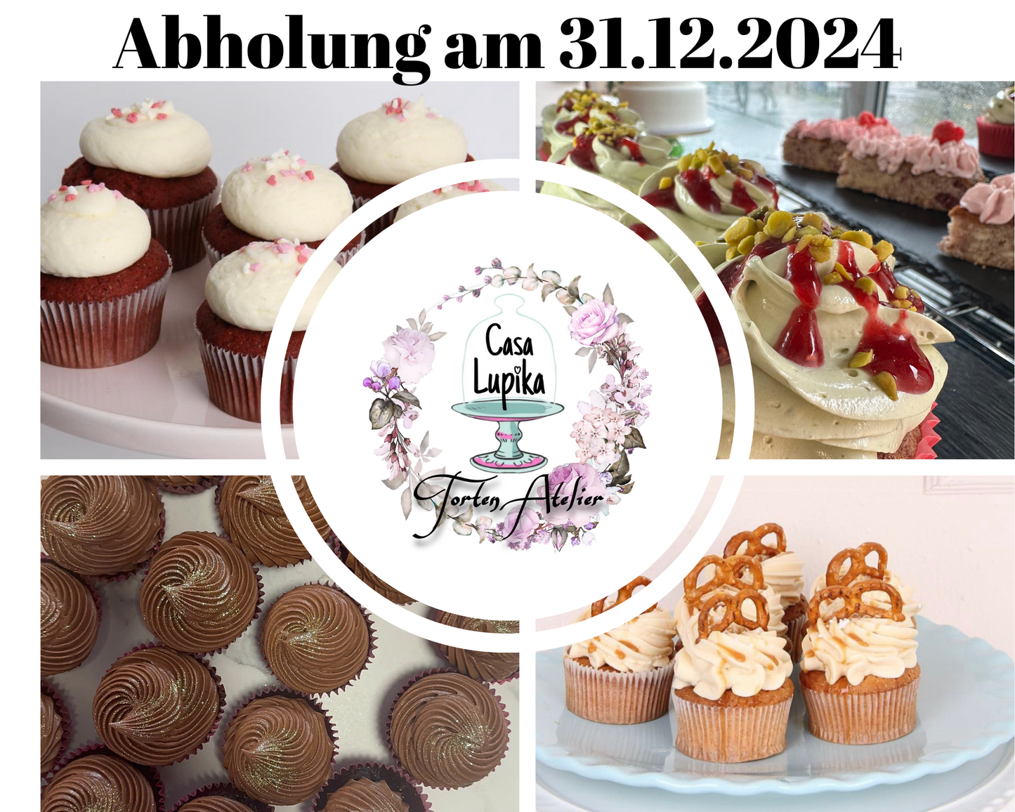 Mini Silvester Cupcakes 24er Box