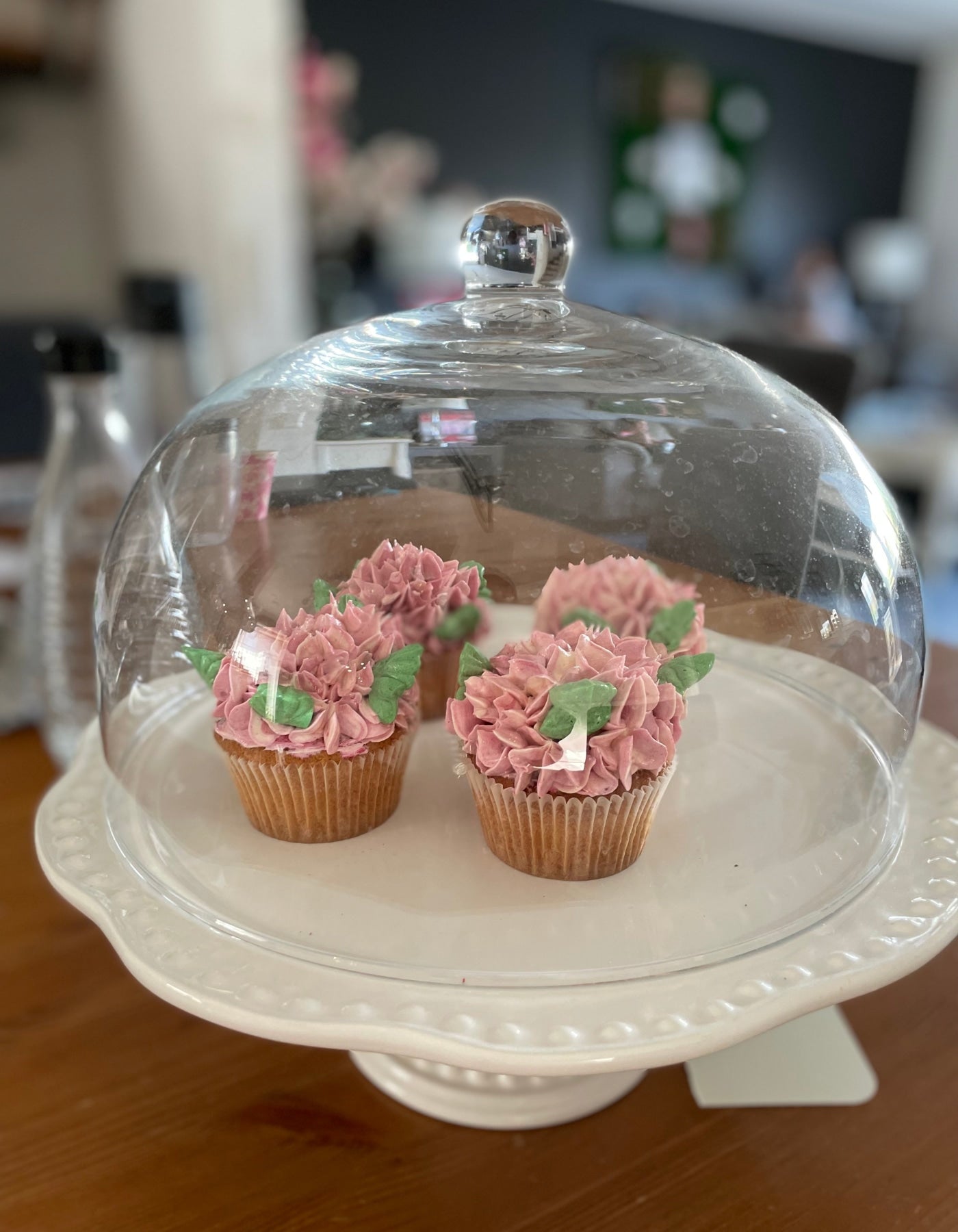 Pinke Hortensien Cupcakes 6 er Box